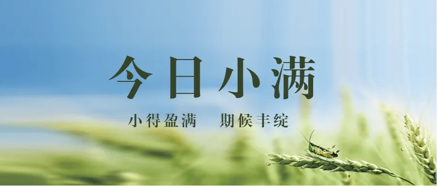 今日小满：将满未满，人生小满